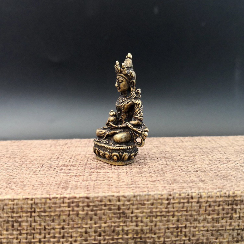 黄铜佛摆件居家桌面装饰品迷你摆件毫米仿古小佛像-阿里巴巴
