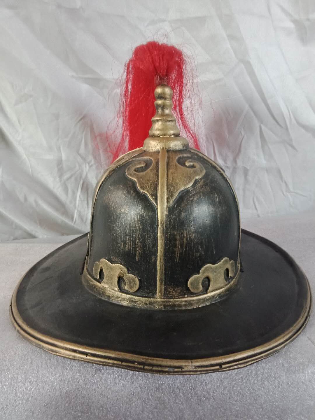 仿中国古代将军头盔酒吧密室博物馆摆件中国古装舞台演出拍摄道具