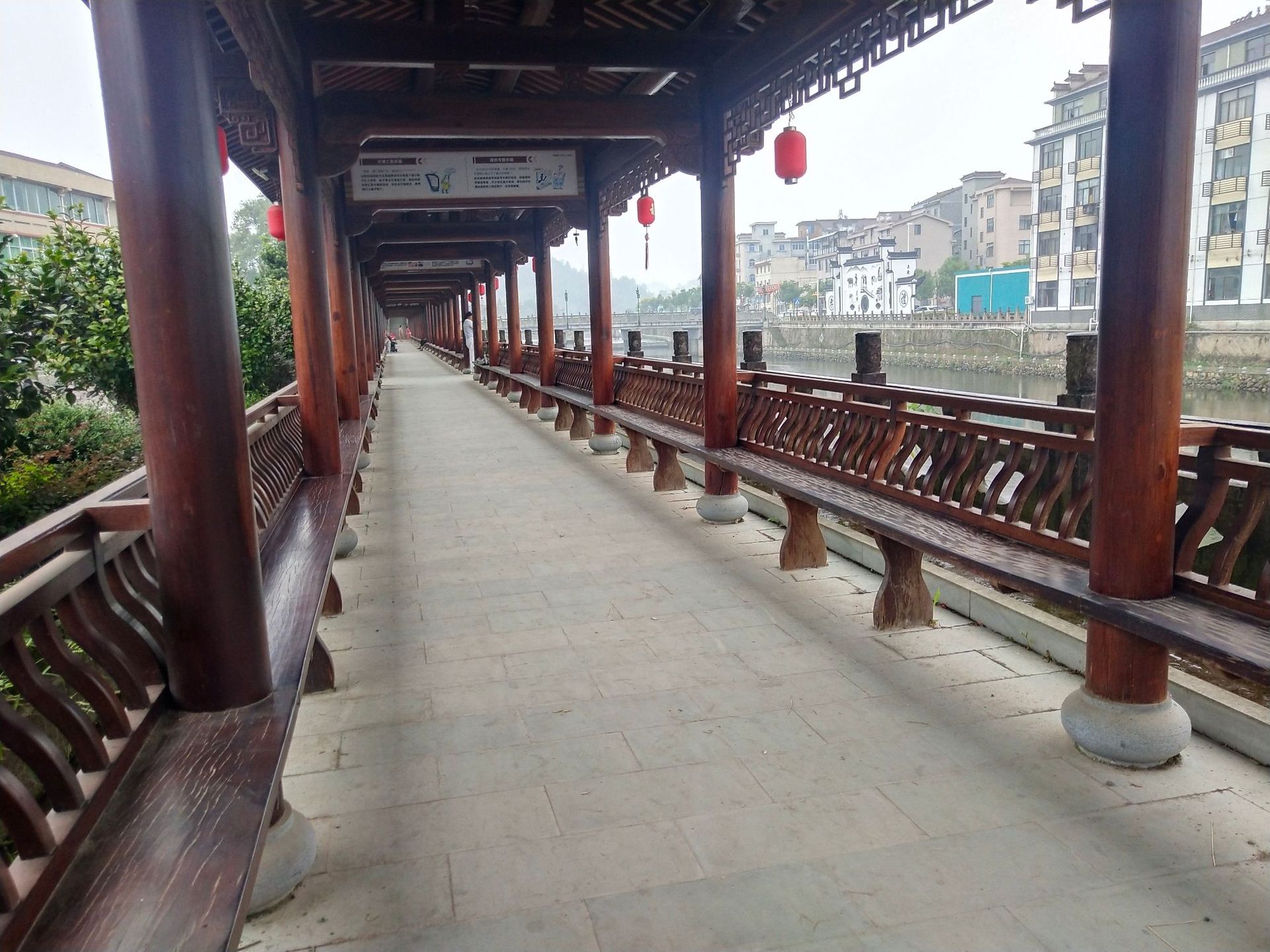 中式凉亭景点实木美人靠公园雕花坐凳长廊座椅吴王靠仿古建筑栏杆