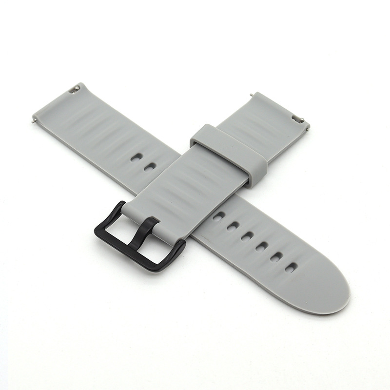 适用华为6手表带纯色tpe替换手环腕带黑扣硅胶荣耀6表带单色tpu