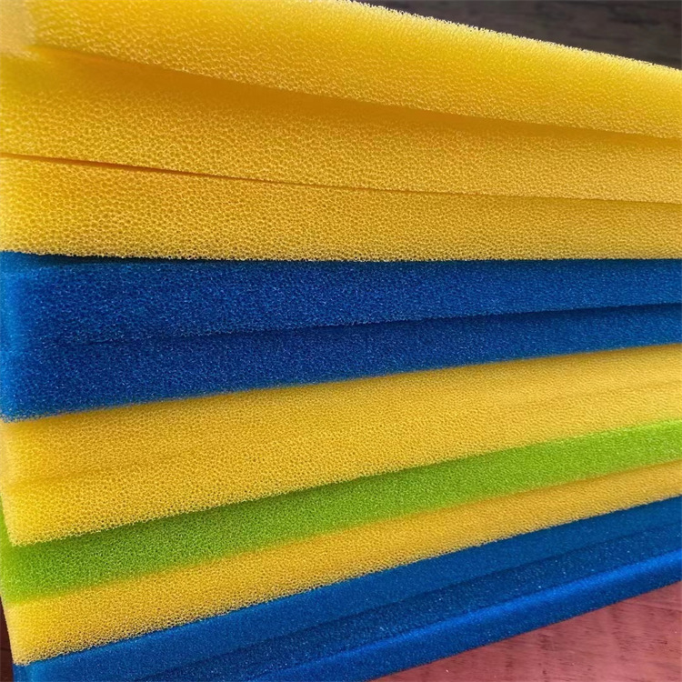 定制聚氨酯机箱过滤网防火阻燃生化棉材料10-60ppi防尘过滤绵片材