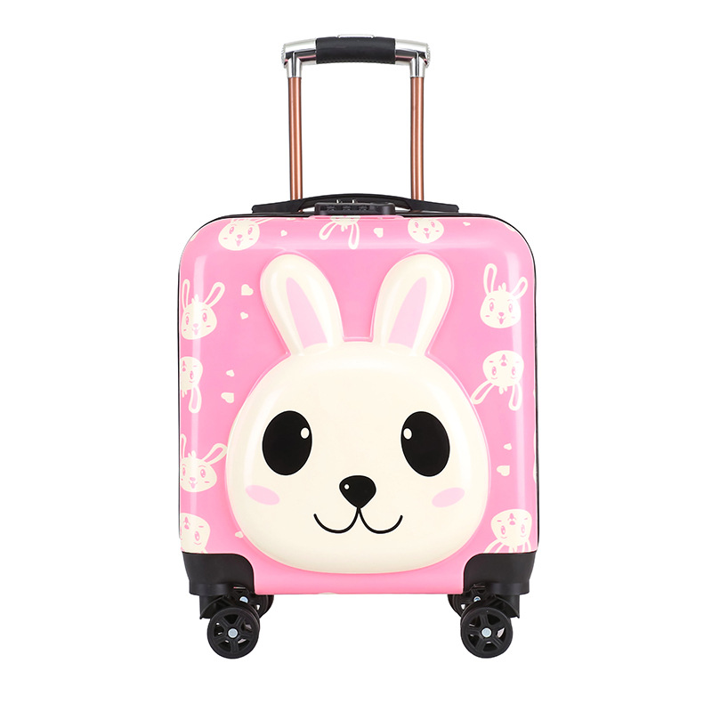 Children's Trolley Case 3d Cartoon Luggage New Cute Universal Wheel Gift Printed Logo18-Inch Boarding Bag