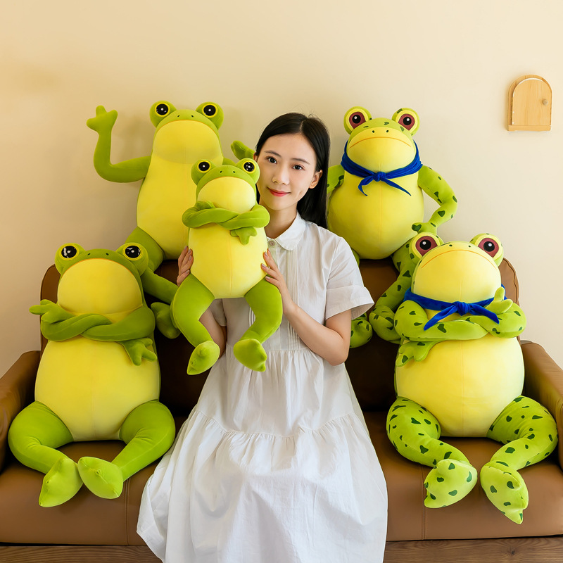 New Cute Lonely Frog Plush Toy Frog Soothing Doll Cartoon Couple Doll Gift Wholesale