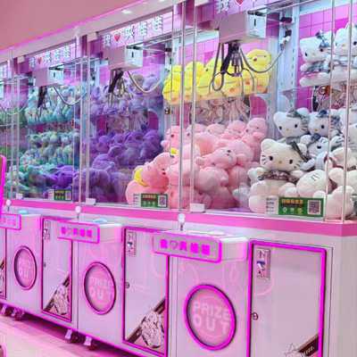 New Transparent Mini Boutique Doll Clip Doll Machine Capsule Toy Automatic Coin Exchange Basketball Dumpling Maker Source Manufacturer