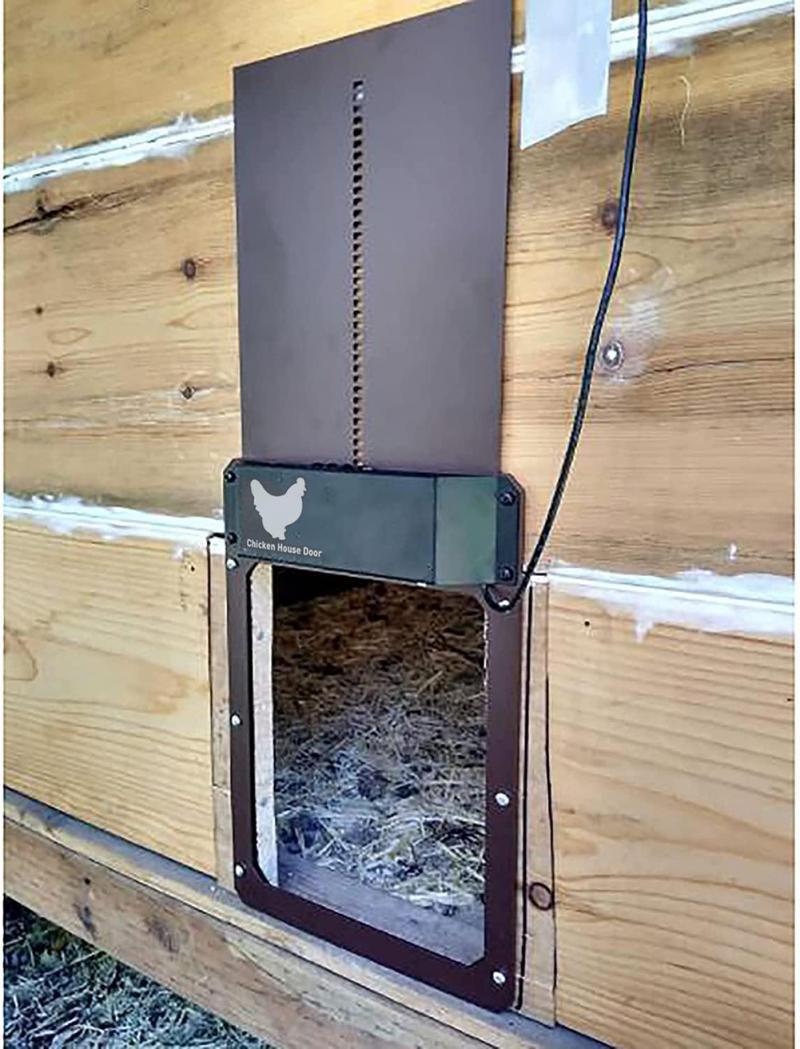 automatic chicken coop door光感自动鸡舍门鸡窝门 跨境宠物用品