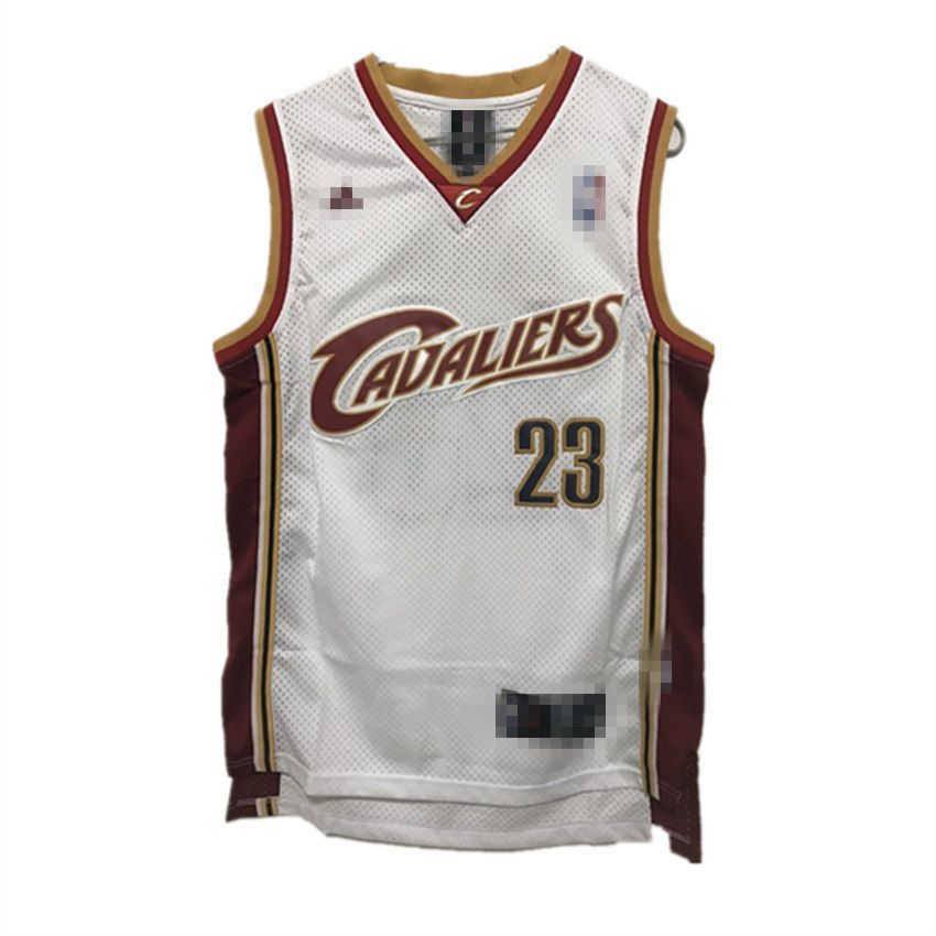 复古球衣 骑士23号大g 白色 网眼刺绣上衣 运动蓝球服 大码-阿里巴巴