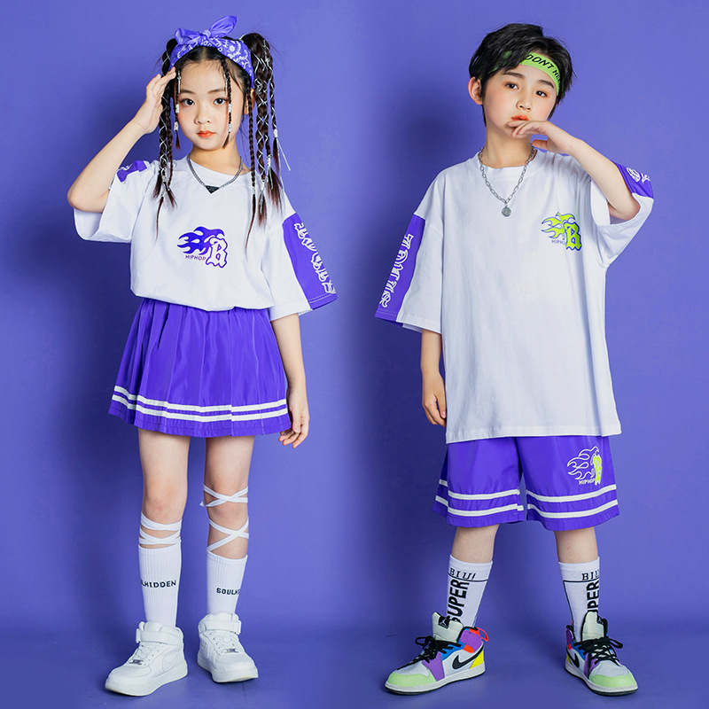 六一儿童节演出服套装小学生运动会团体表演服夏天幼儿啦啦队服装