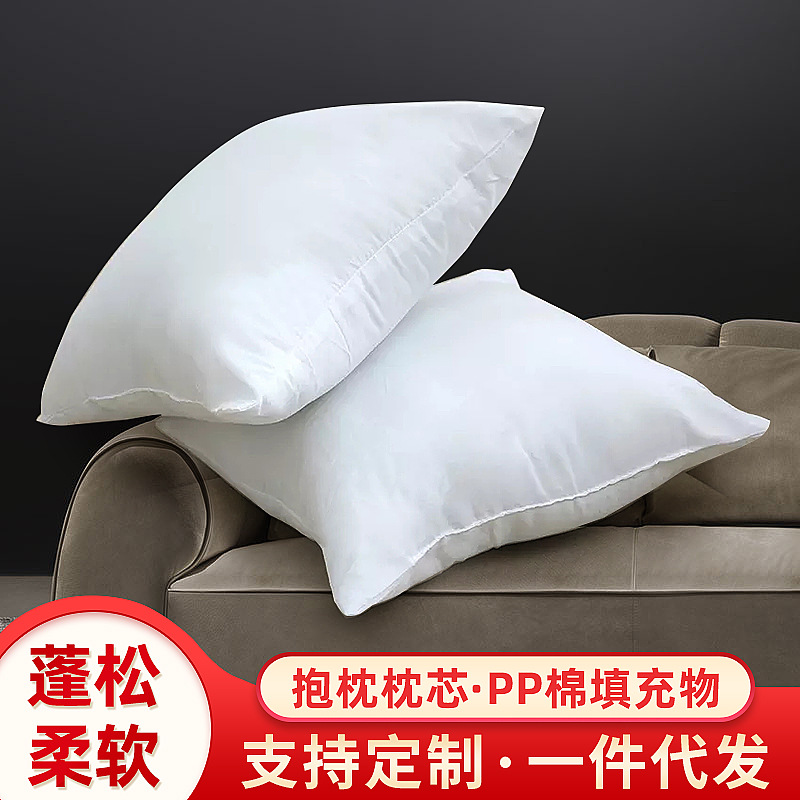 Back Cushion Wholesale Household Hotel Square Sofa Pp Cotton Pillow Core Throw Pillow Filler Lumbar Cushion Liner Core