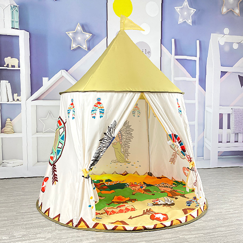 Authentic Children's Tent Indoor Home Indian Yurt Baby Play House Toy Kindergarten Game House