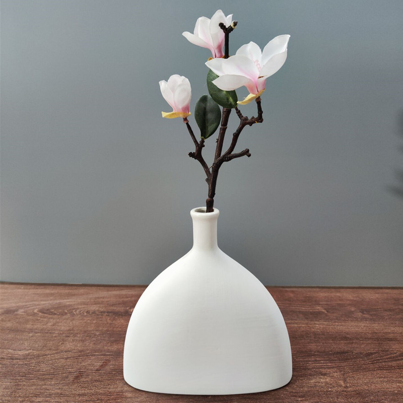 Wholesale Plain Burning Unglazed Ins Style Art Vase Ceramic Dried Flowers and Flowerpot Nordic Creative B & B Decorations Ornaments