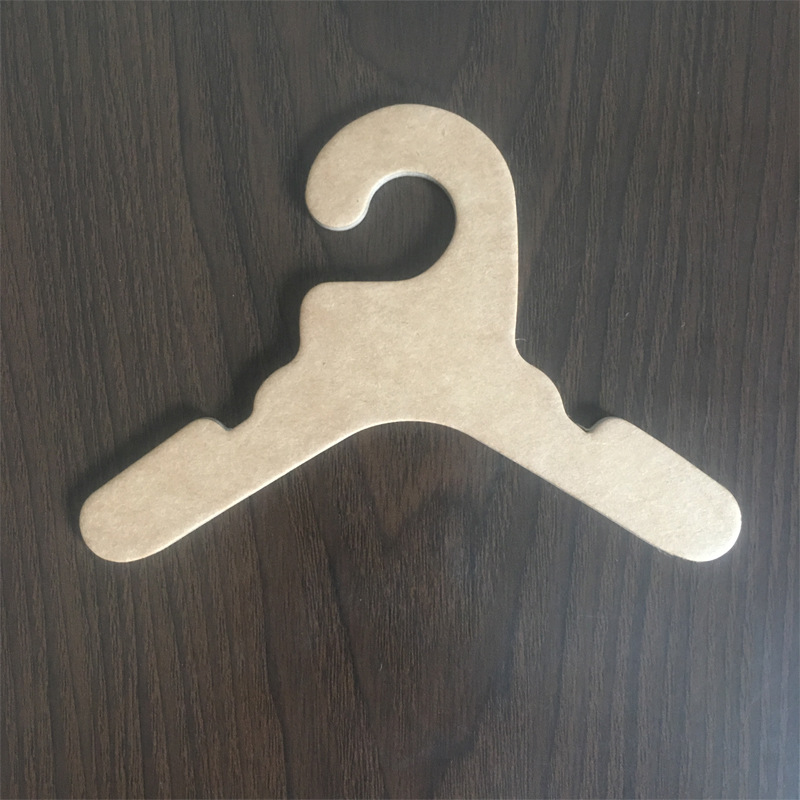 儿童纸衣架现货销售环保纸质衣架牛皮纸色可降解回收再生纸板衣架