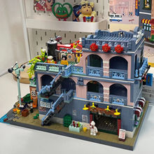 积木城市街景系列复古大街建筑成人高难度拼装玩具男女孩生日礼物