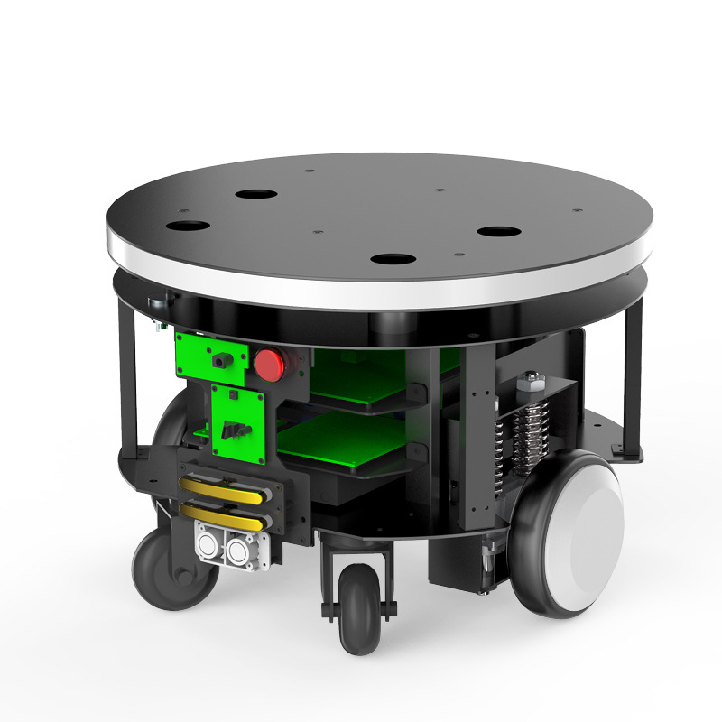 圆形室内导航底座激光雷达避障agv支持二次开发开放sdk机器人底盘