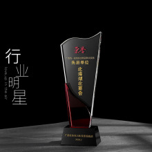 水晶奖杯奖牌定制定做大拇指创意周年授权牌儿童篮足球五角星刻字