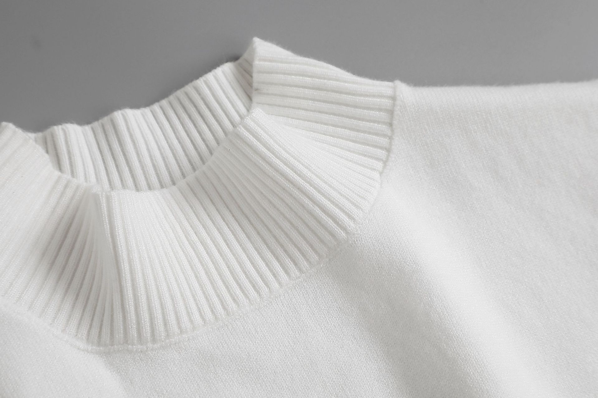 针织毛衣假领子高领围脖纯色装饰领子