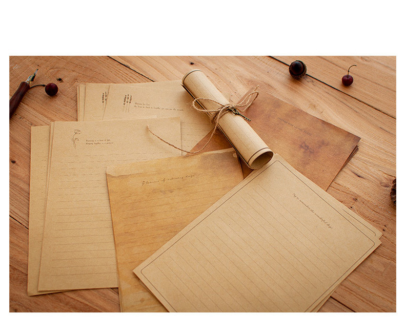 信封信纸ins套装少女浪漫小清新简约情书日系情侣复古风定制表白