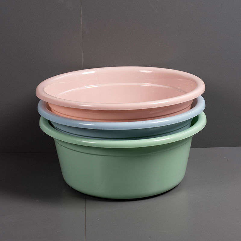 塑料盆批发【加厚加深三件套】圆形洗脸盆婴儿盆洗衣盆洗脚盆子