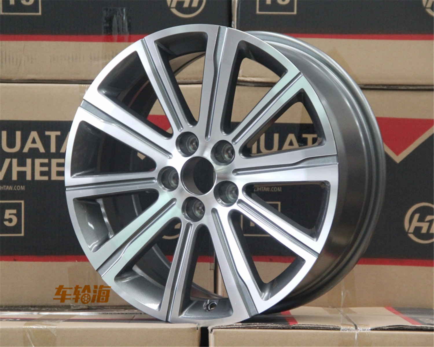 17寸轮毂适用于标致408轮毂17寸适用于标志408铝合金汽车改装轮毂