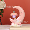 unicorn Moon star Decoration girl Cartoon resin Night light Home Furnishing decorate gift wholesale