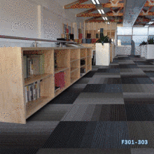 写字楼会议室地毯满铺拼接 耐脏素色商务办公室方块毯防滑贴