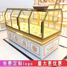 面包柜展示柜面包中岛柜弧形玻璃蛋糕店模型展示柜烘培边柜展示架