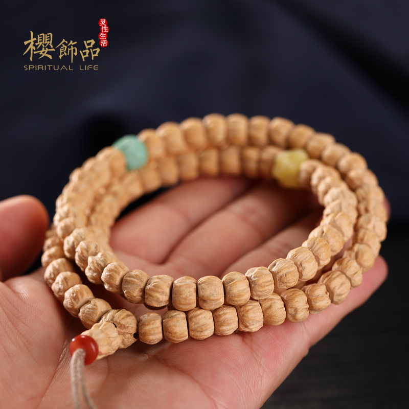百香籽手串108颗原籽高密直切深坑鬼脸柏香籽文玩佛珠-阿里巴巴