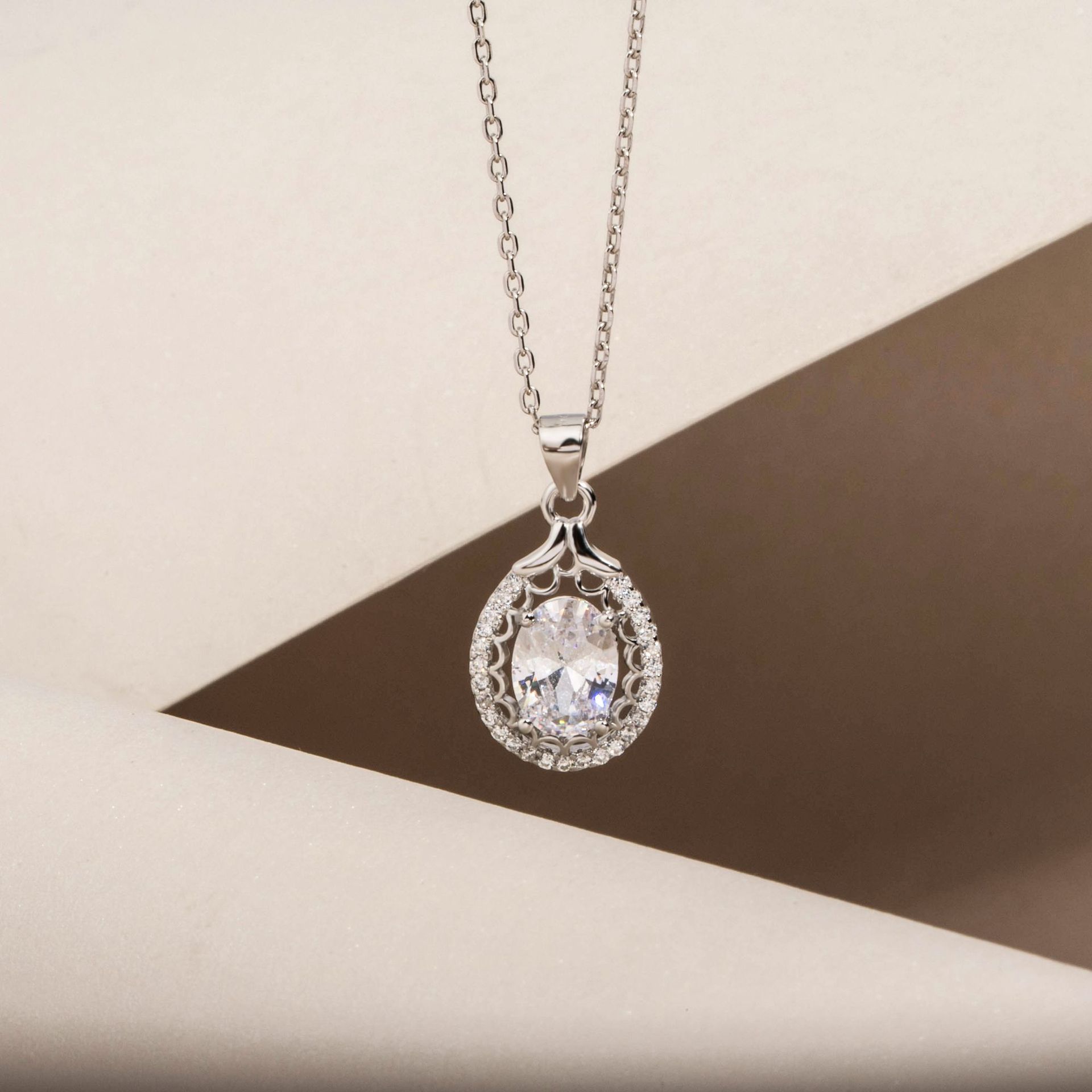 银吊坠925纯银女复古