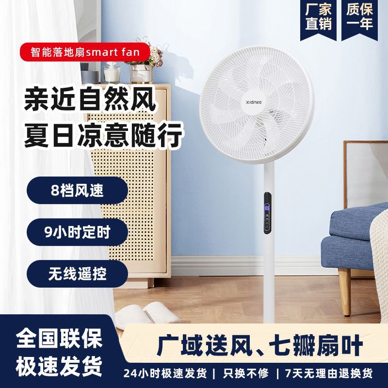 家用电风扇落地扇空调扇遥控立式台式摇头定时落地风扇礼品批代发