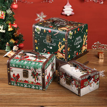 新款圣诞节手提收纳盒家居客厅卧室糖果杂物整理圣诞节礼物包装盒