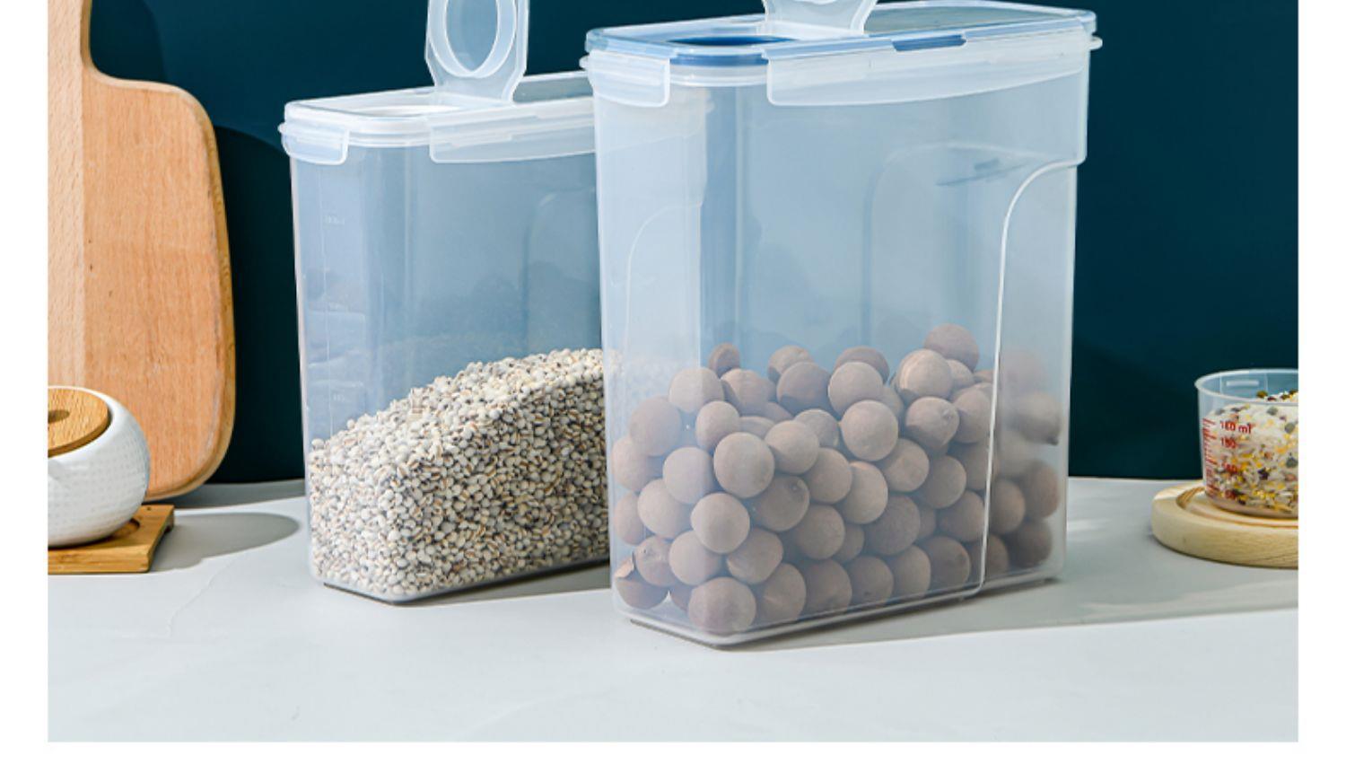 4l米桶卡扣密封罐杂粮米筒面粉收纳罐厨房密封桶米盒米箱米缸