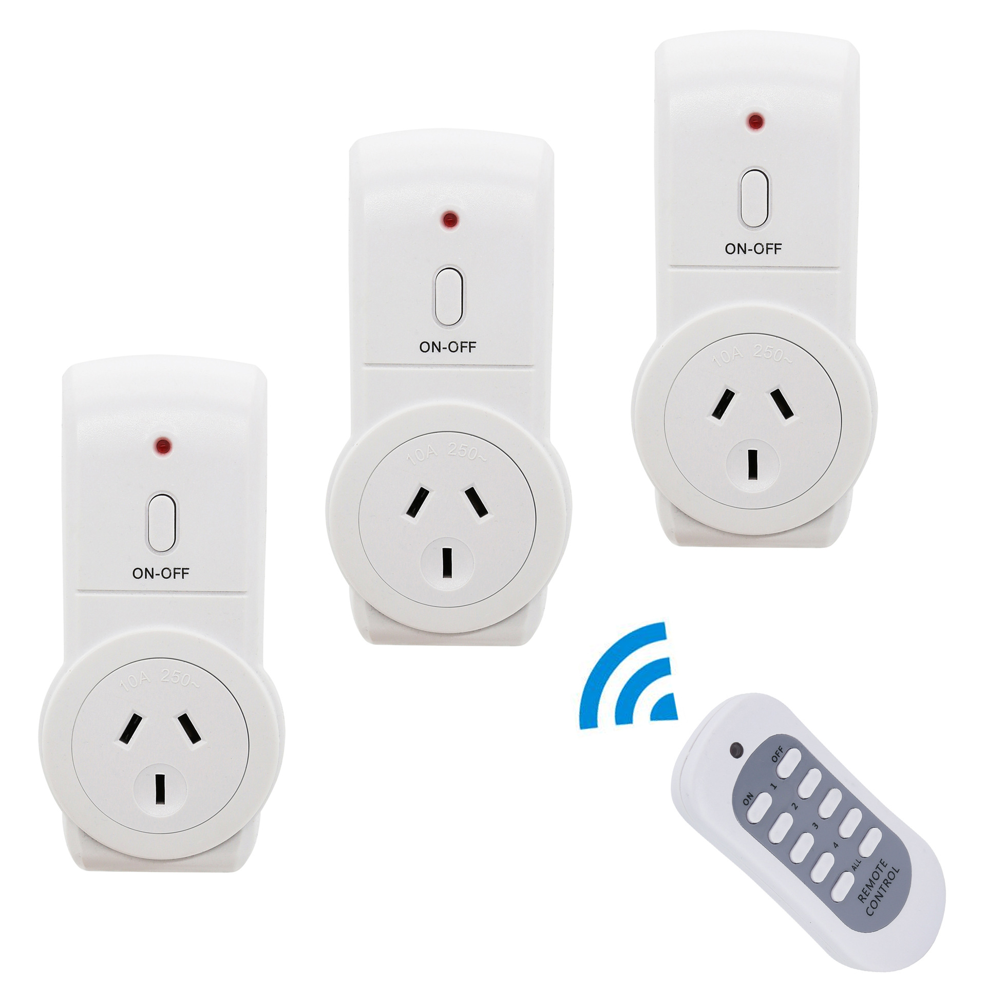 Australian Plug Smart Wall-through Wireless Remote Controlled Socket Kitchen Home Socket Wireless Remote Control Socket