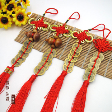 五帝钱挂件仿清代铜钱家居汽车挂饰招财车挂工艺品