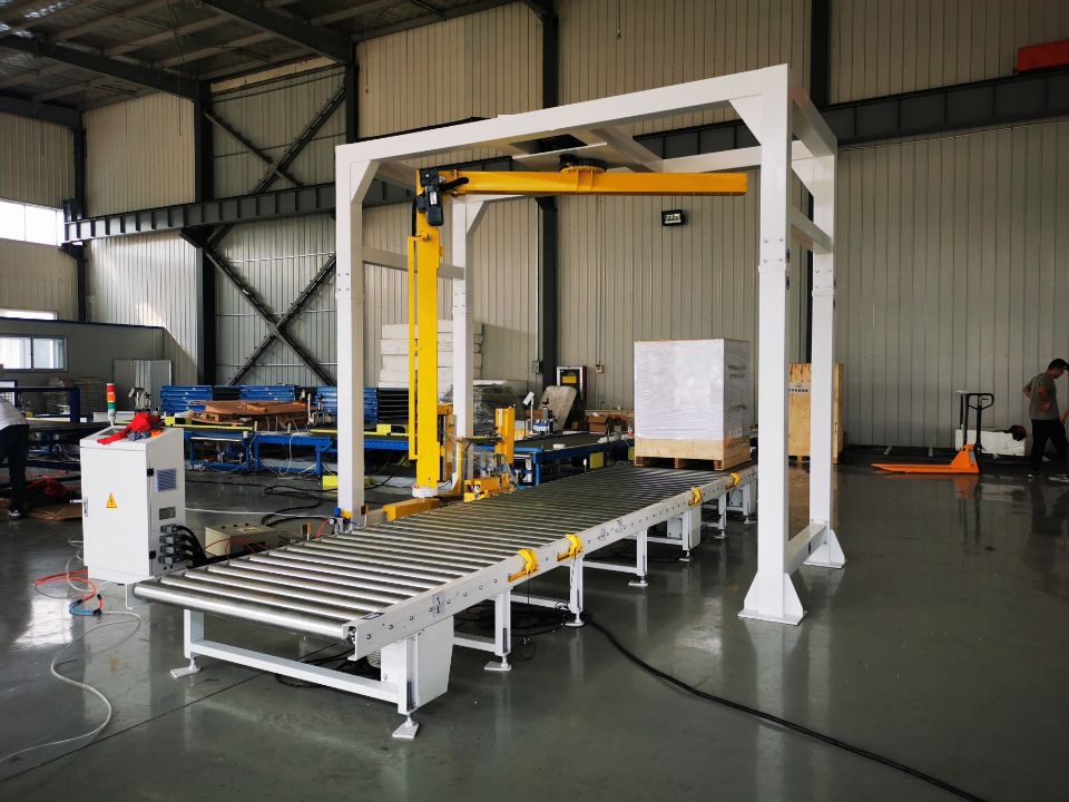 r1800fc-pl悬臂在线缠绕包装机 全自动缠膜机 摇臂机 裹膜机-阿里巴巴