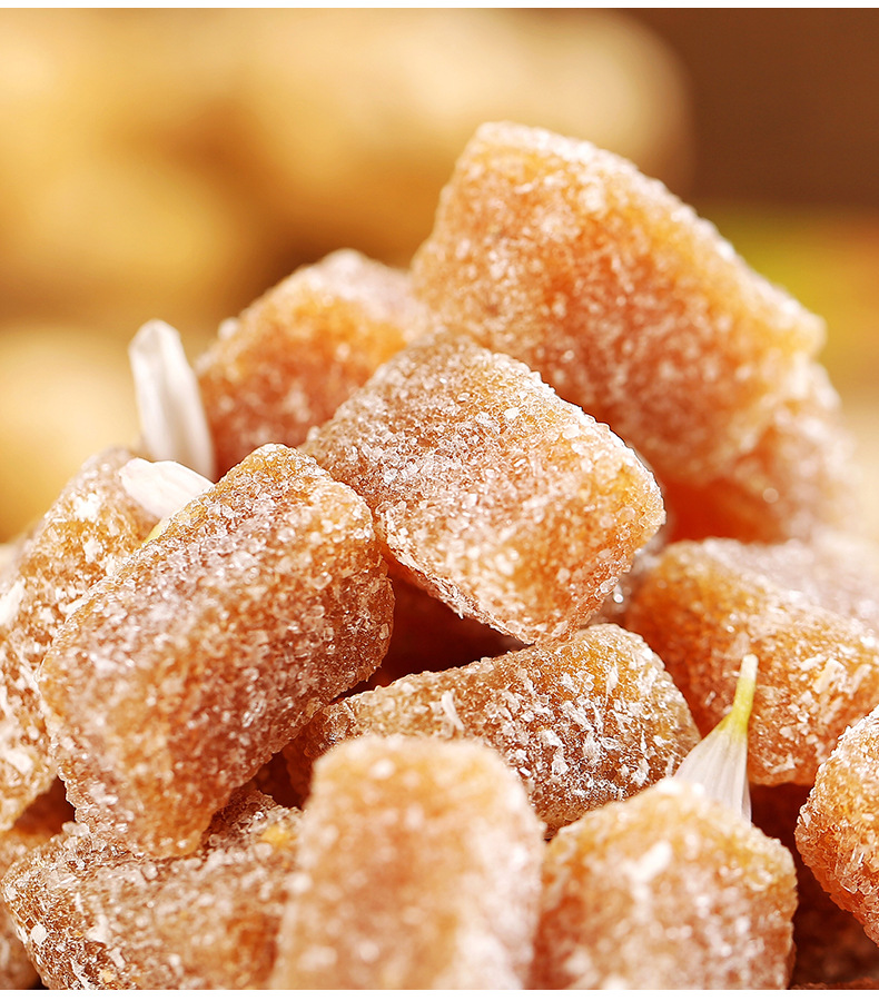 500g罐装手工姜糖姜汁软糖老姜方糖办公室休闲零食潮汕风味特产