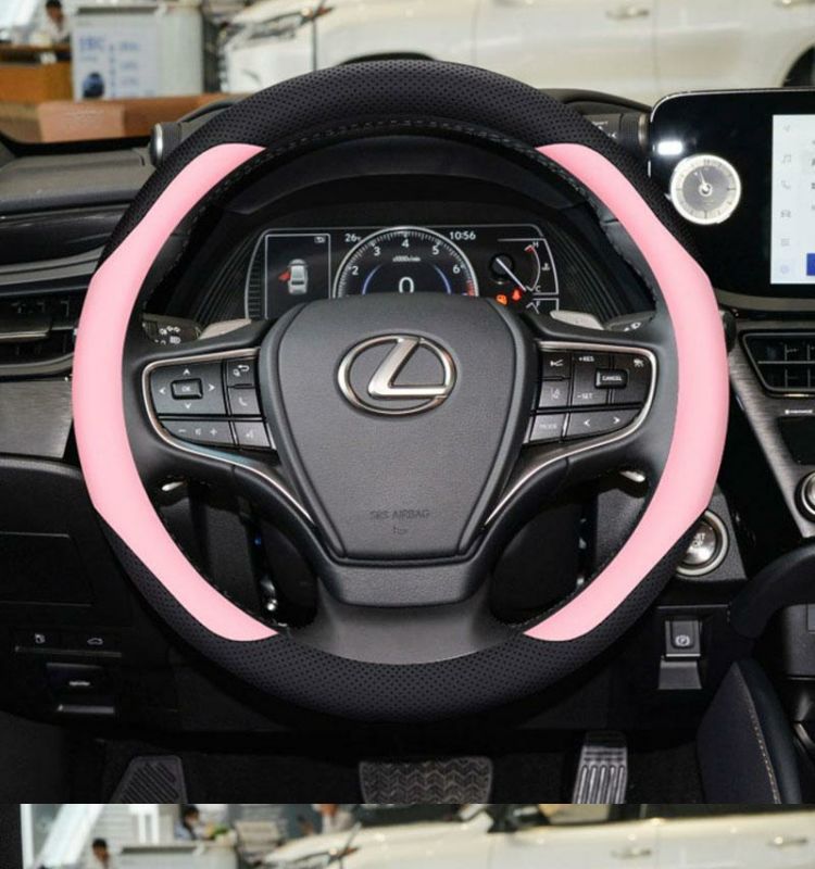 适用雷克萨斯es200 es300h rx270 nx260超薄真皮方向盘套防护把套