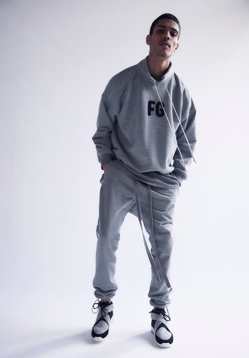 fear of god第六季主线6th小标logo长飘带抽绳宽松潮高街fog长裤