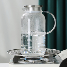 3DWF凉水壶玻璃耐高温高硼硅大容量储水凉白开水壶家用水杯套装冷