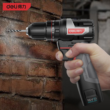 冲击钻_16v_45nm(台)得力工具专业级电动工具de-cz16-1d2锂电无刷