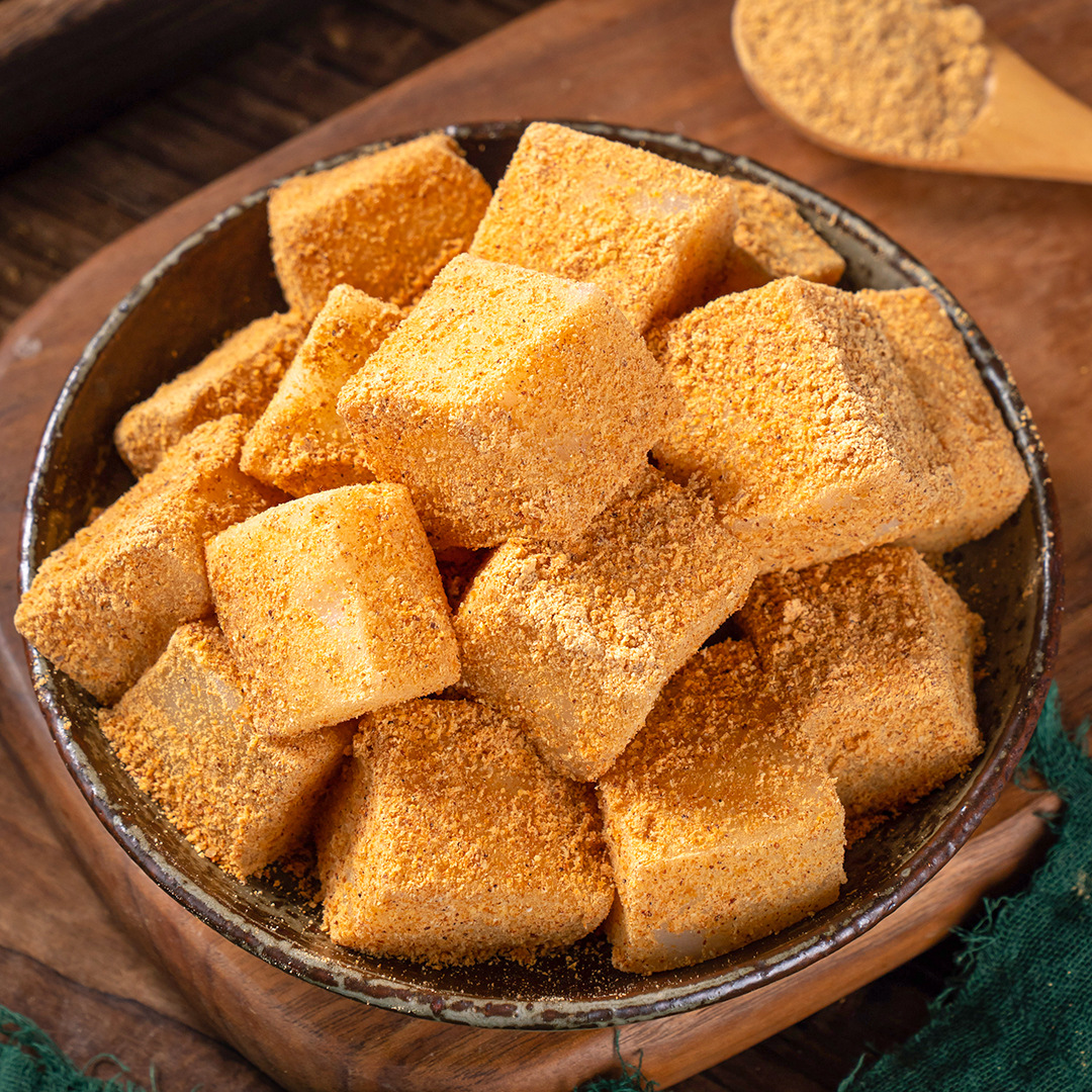 东北朝鲜族传统打糕韩国糯米打糕崔奶奶手工加热即食含黄豆粉570g