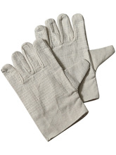 劳保帆布手套双层耐磨工作24道线机械电工工地防滑防护用品