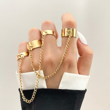 Fashion Trend Style Chains Finger Knuckle Rings Jewelry