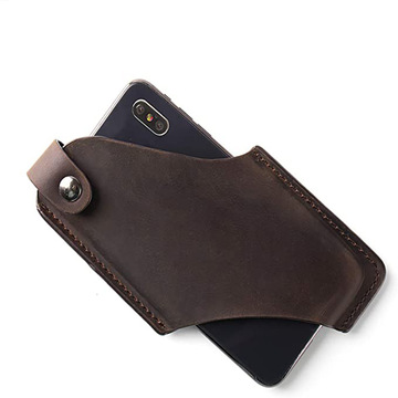 现货热销皮革手机套 外出易携带男款穿皮带手机袋 防丢手机保护套