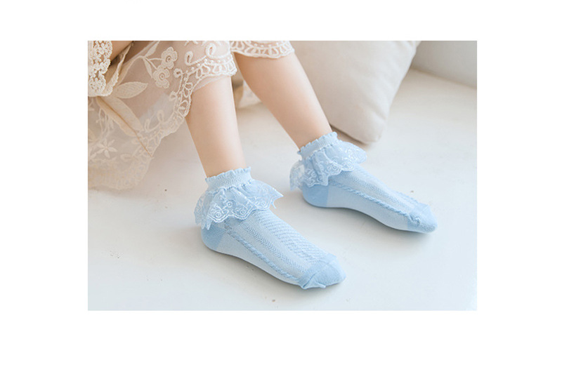 儿童袜子春秋薄款蕾丝袜女童秋冬花边袜公主中筒袜透气宝宝短袜夏