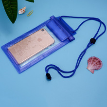 透明pvc手机防水袋防水套外卖挂脖潜水游泳PVC手机密封防水袋批发