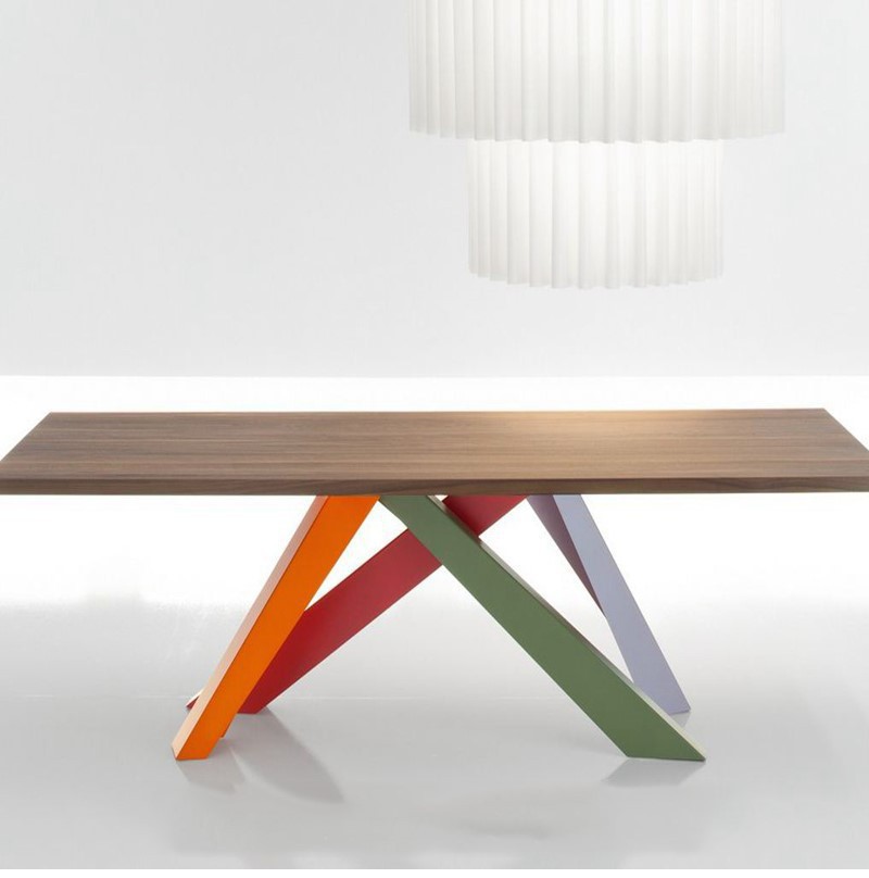 北欧工业风办公桌设计师实木工作台个性铁艺创意会议桌洽谈工作台