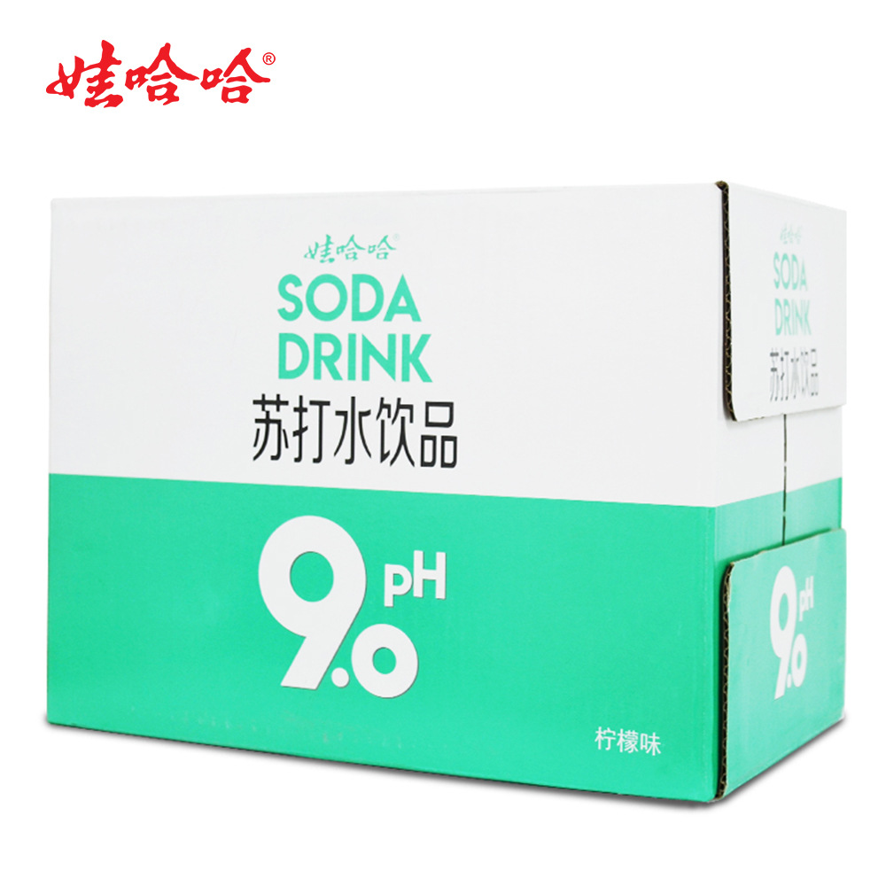【娃哈哈官方】娃哈哈ph9.0柠檬味苏打水500ml*15瓶