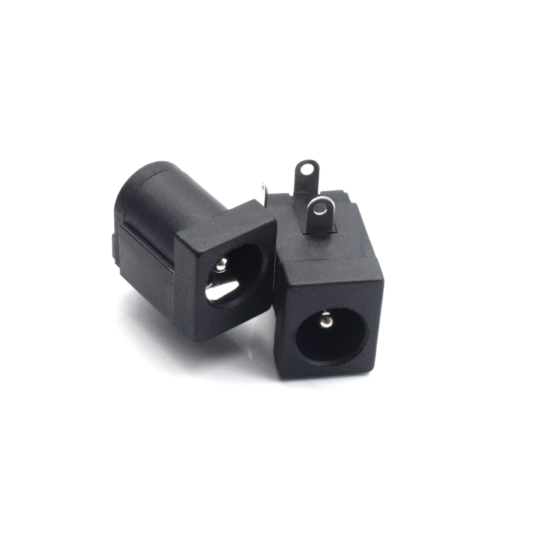 耐高温直流电源dc插座接口 dc005电源插座2.1mm圆针三脚插件母座