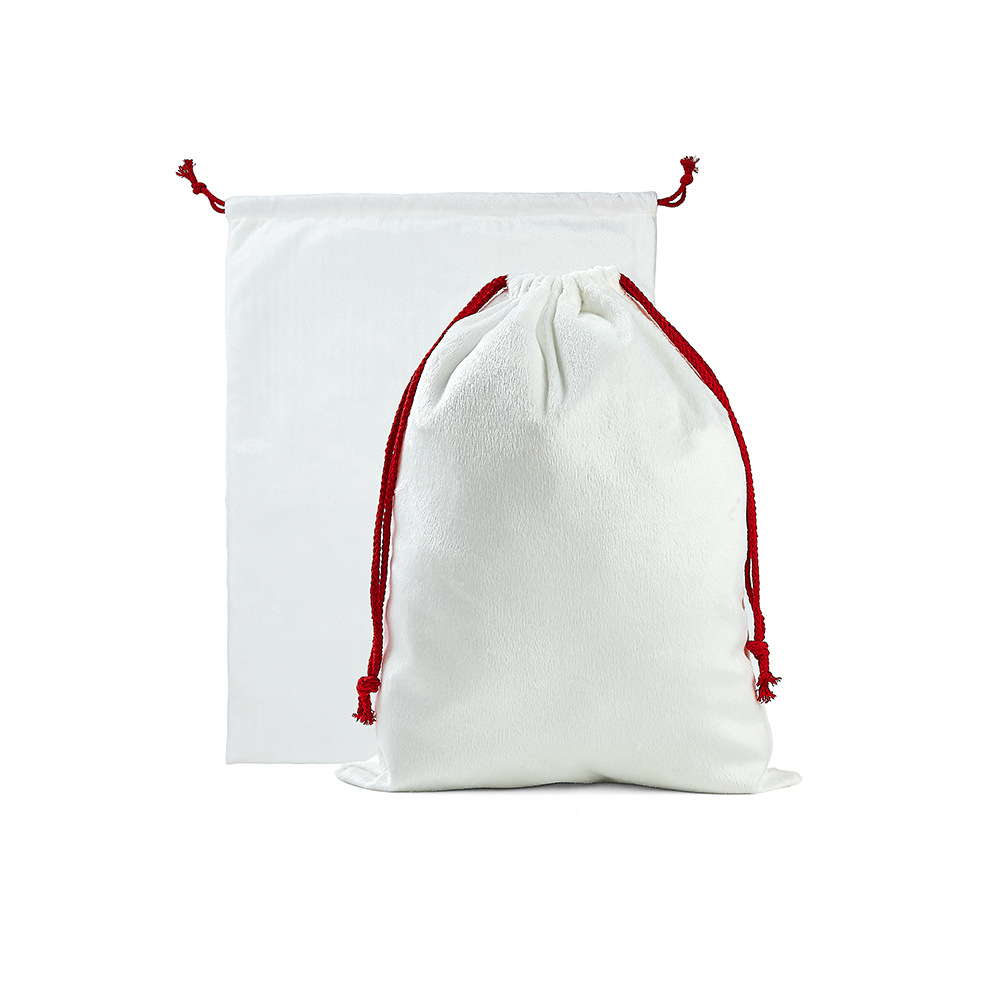 Thermal Transfer Printing Drawstring Bag 150G Crystal Velvet Storage Bag Shrink Mouth Large Capacity Bag Basketball Umbrella