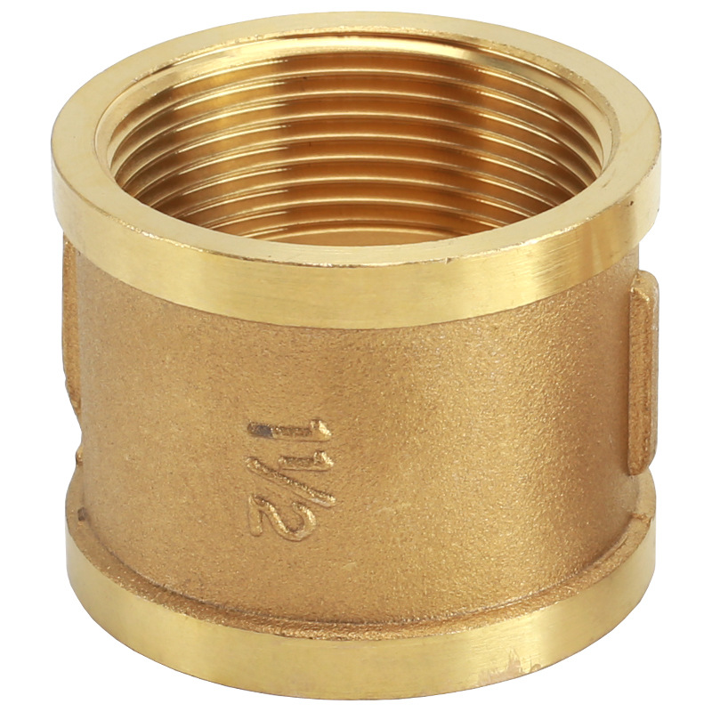 黄铜双内丝接头4/6分1寸水管内螺纹1.2/1.