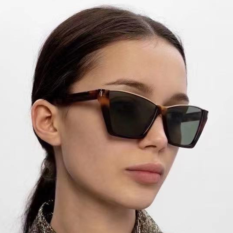 2023 New European and American Fashion Cats' Eye Sunglasses Women's Fashionable UV-Proof Sunglasses Cross-Border Wholesale Sunglasses